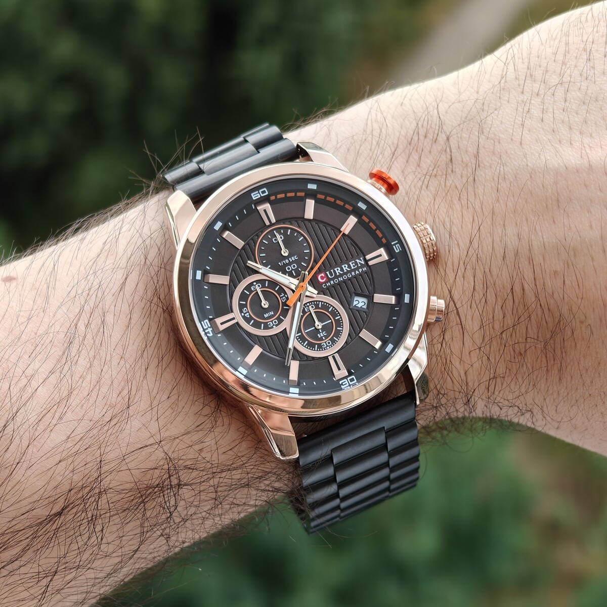 Curren BigBoss Metal Black, 2 ремінці — фото 7